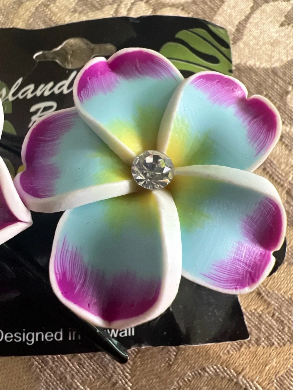 Fimo Hair Clips Clay Flowers Hawaii Wedding Beach Hairstyles